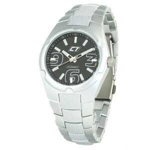 Chronotech Silver Stainless Steel Dress Men's Watch